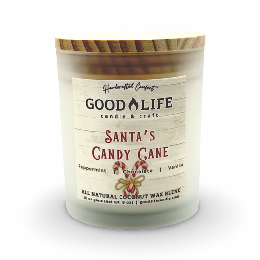 Santa's Candy Cane Scented Candle