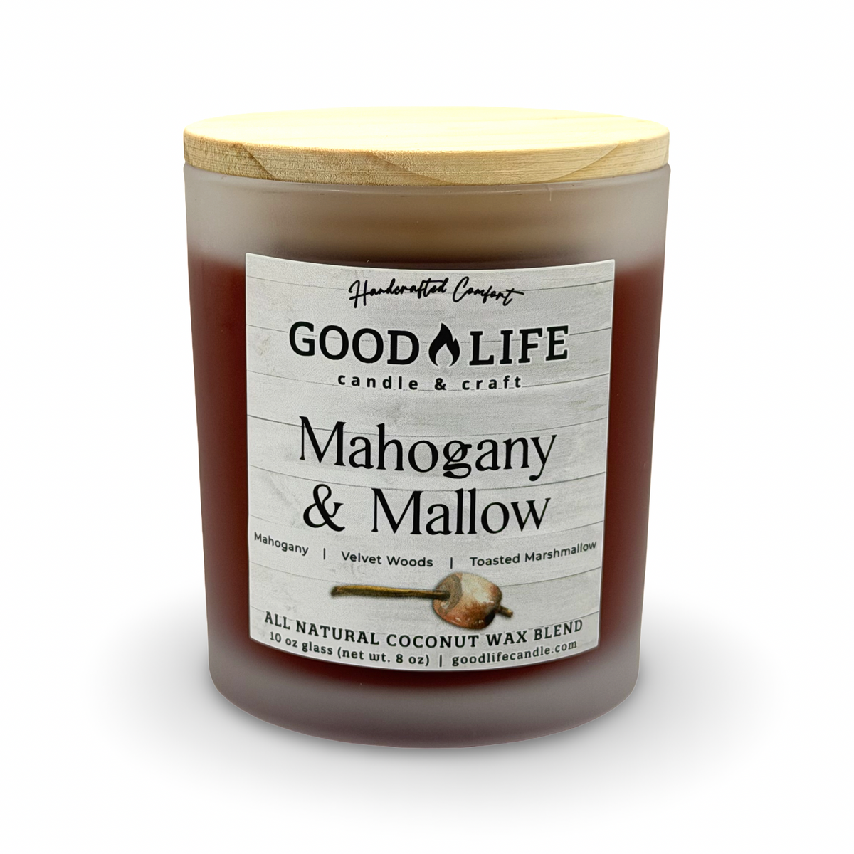 Mahogany & Mallow Scented Candle