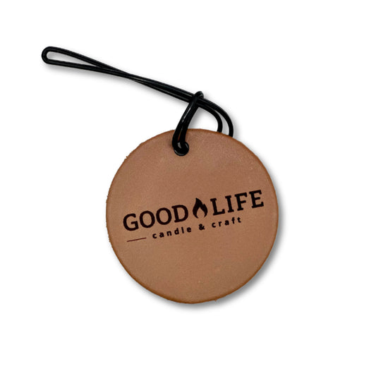 Mahogany & Mallow Leather Air Freshener