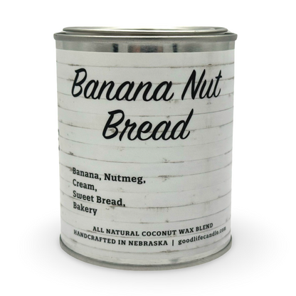 Good Life Candle & Craft Banana Nut Bread 16 oz Pint Can