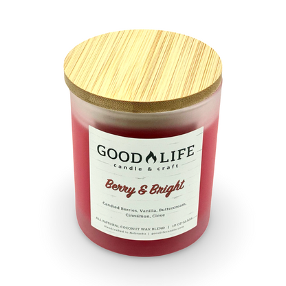 Good Life Candle & Craft Berry & Bright Scented Candle 10 oz