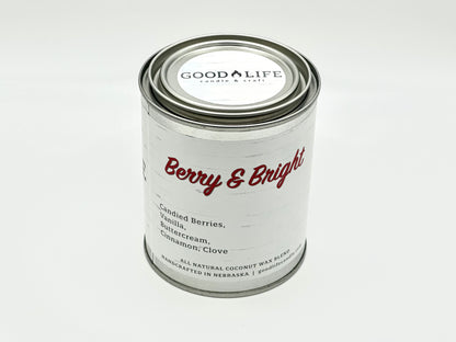 Good Life Candle & Craft Berry & Bright Scented Candle 16 oz Pint Can