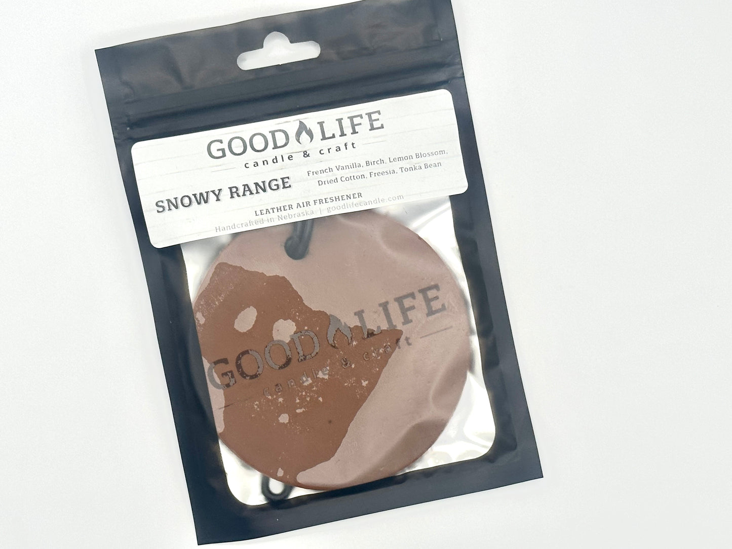 Snowy Range Scented Leather Air Freshener