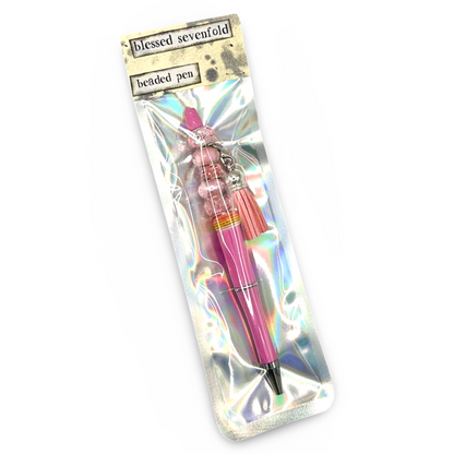 Beaded Pen By Blessed Sevenfold - Pink