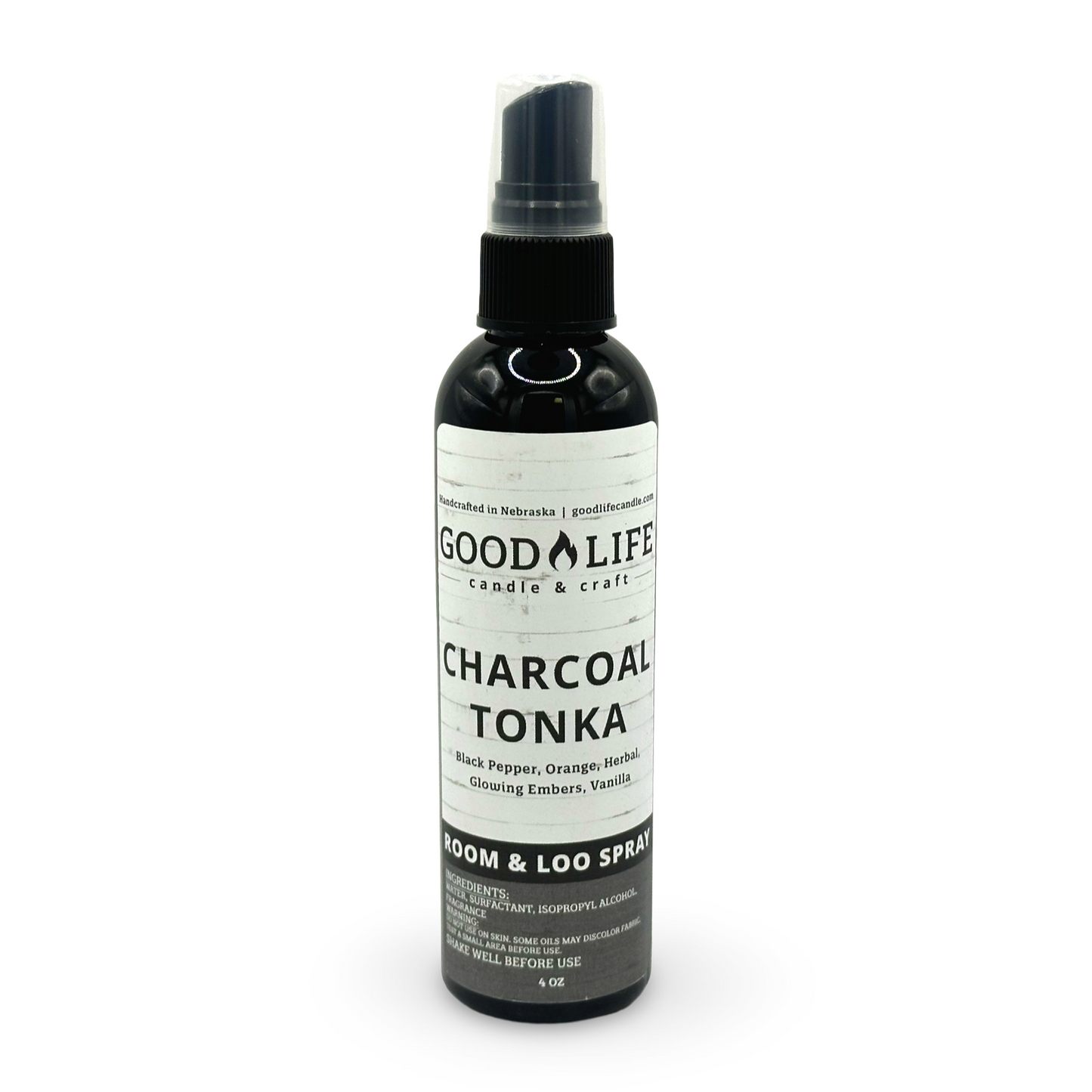 Charcoal Tonka Room & Loo Spray - 4 oz