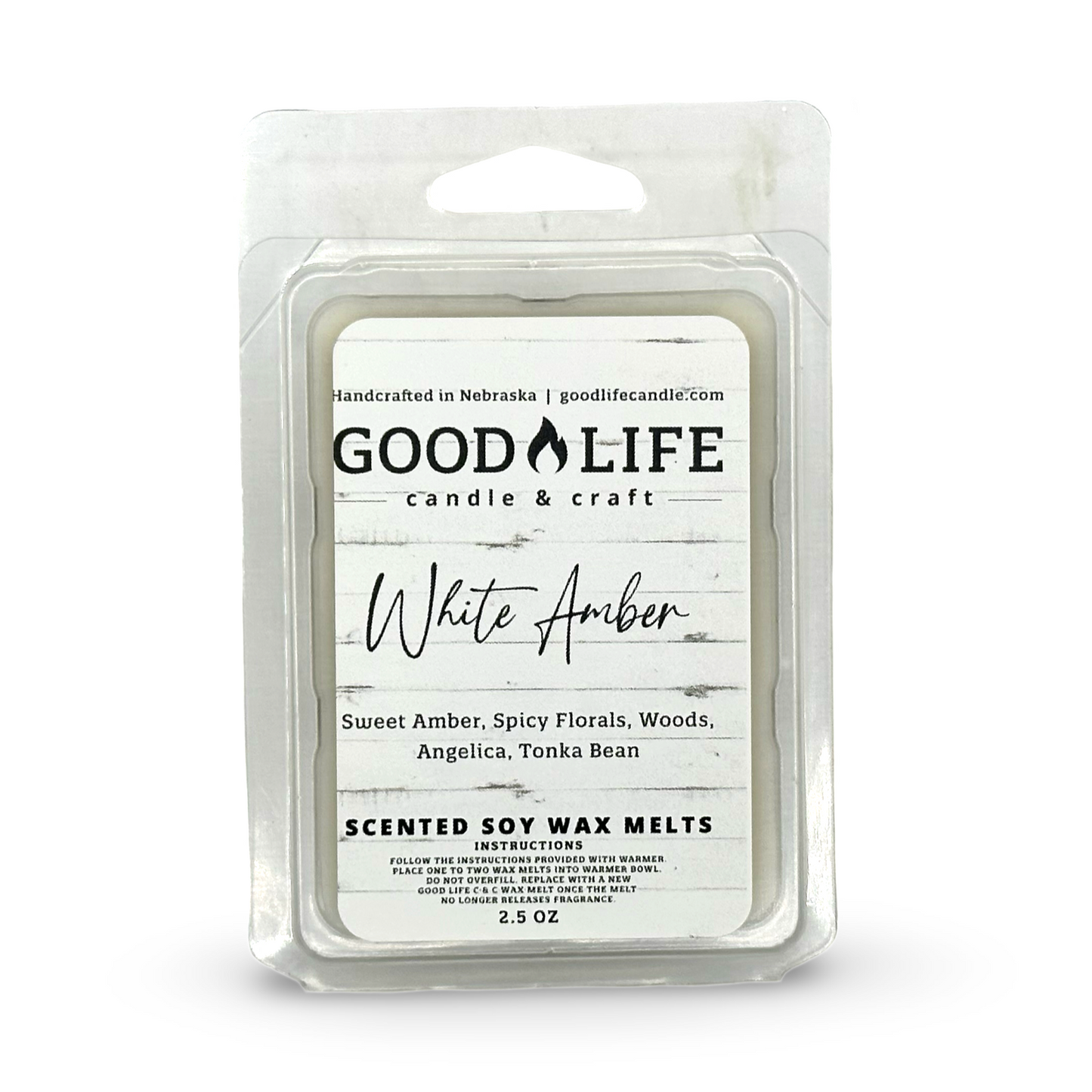 White Amber Scented Wax Melts