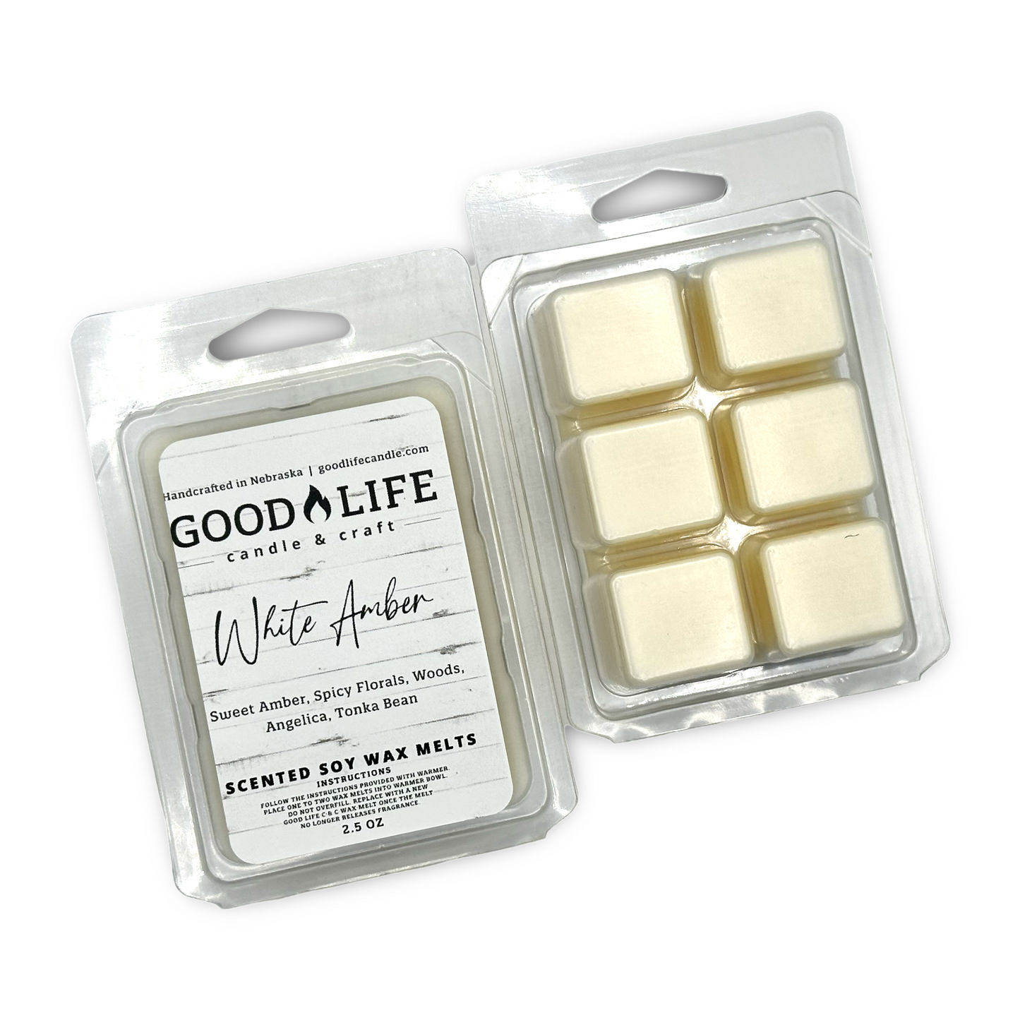 White Amber Scented Wax Melts