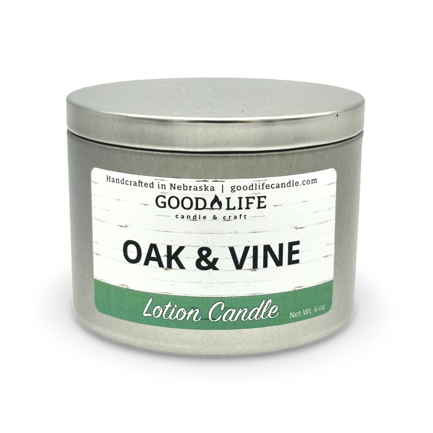 Oak & Vine Scented Lotion Candle