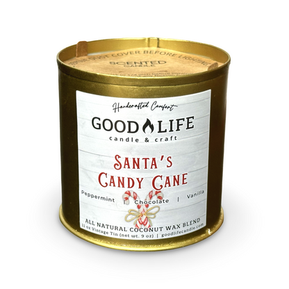 Santa's Candy Cane Scented Candle