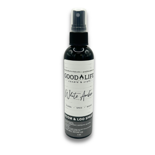 White Amber Room & Loo Spray - 4 oz