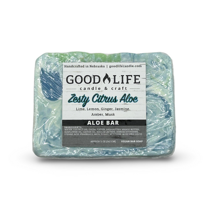 Zesty Citrus Aloe Vegan Bar Soap