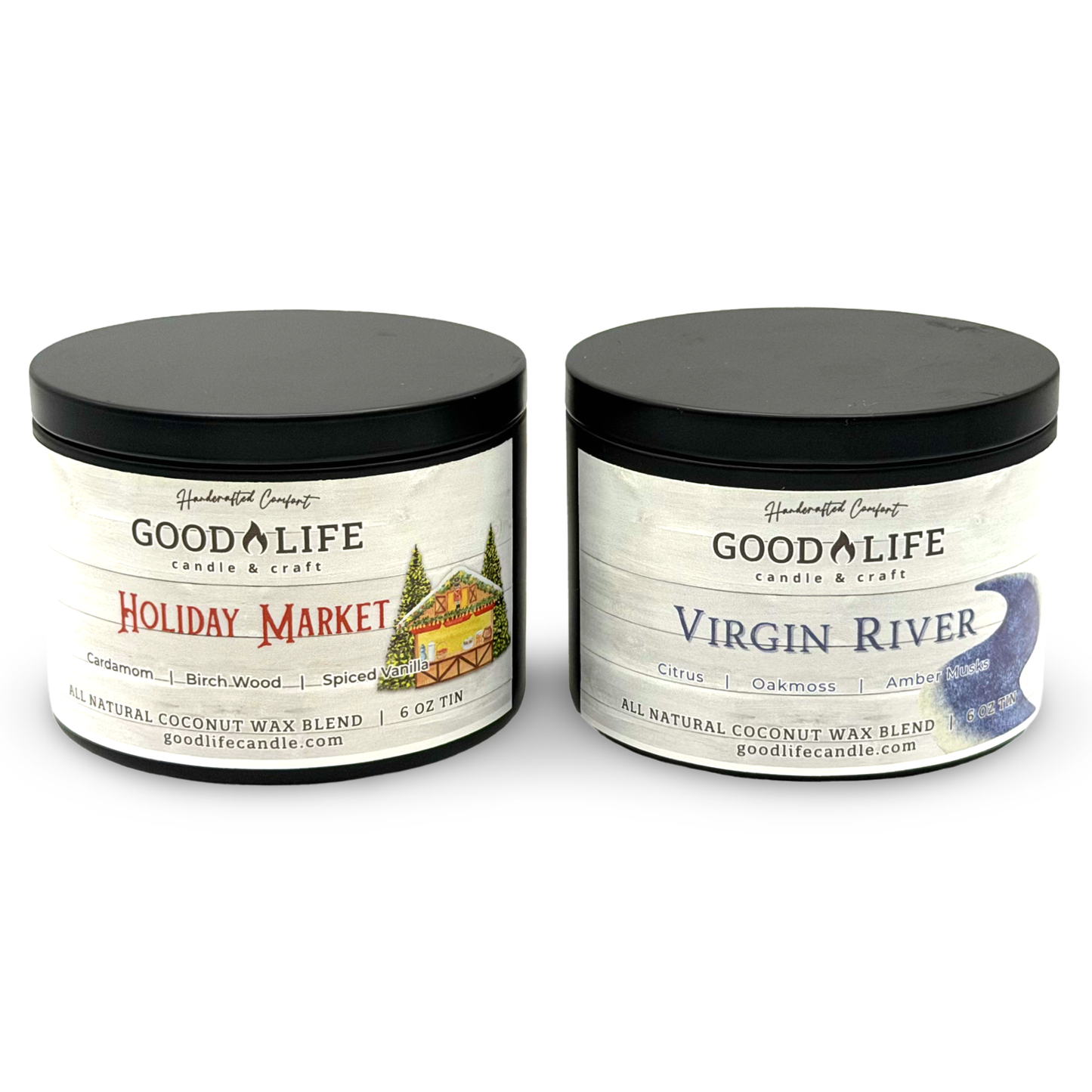 Pick 2 6 oz Tin Candle Bundle