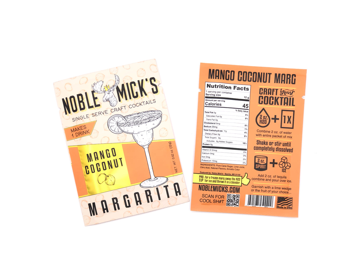 Single Serve Craft Cocktails by Noble Mick’s