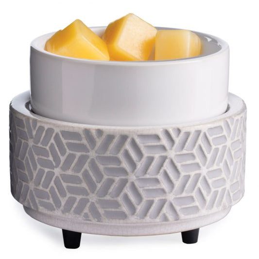 Stone Hexagon 2-In-1 Wax Warmer
