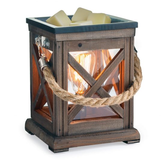 Walnut & Rope Vintage Wax Warmer