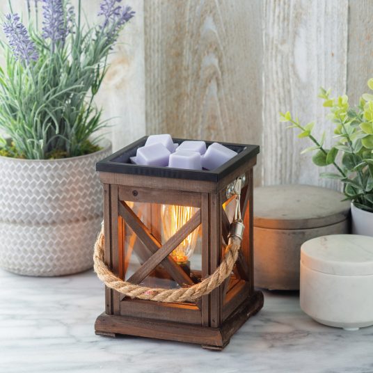 Walnut & Rope Vintage Wax Warmer